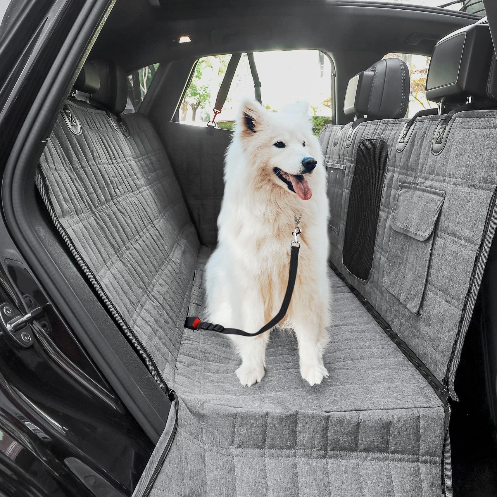 Kurgo Heather Half Dog Hammock Style Seat Cover for Pets, Pet Seat