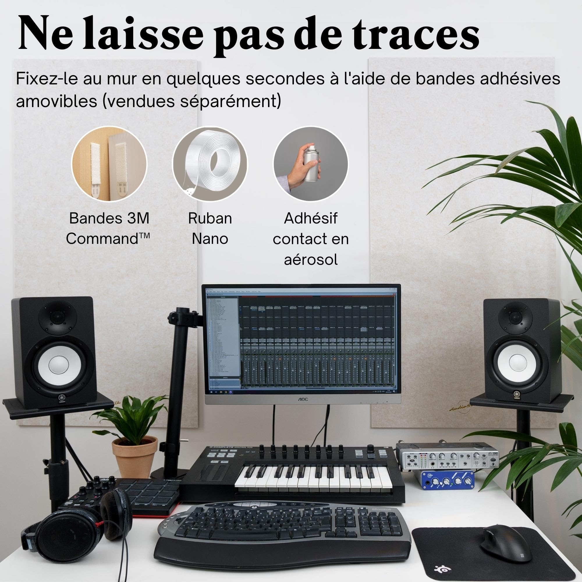 Panneau Acoustique, Large, 116 x 58cm, Naturel