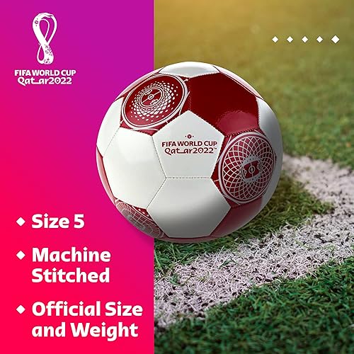 Miniatura 3 de Capelli Sport FIFA World Cup Qatar 2022 Tournament Soccer Ball Souvenir Display, Officially Licensed Futbol for Youth and Adult Soccer Players