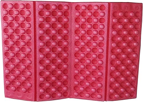 1 alfombrilla de espuma plegable impermeable para asiento de silla (azul, verde, rojo, naranja, púrpura) (rojo)