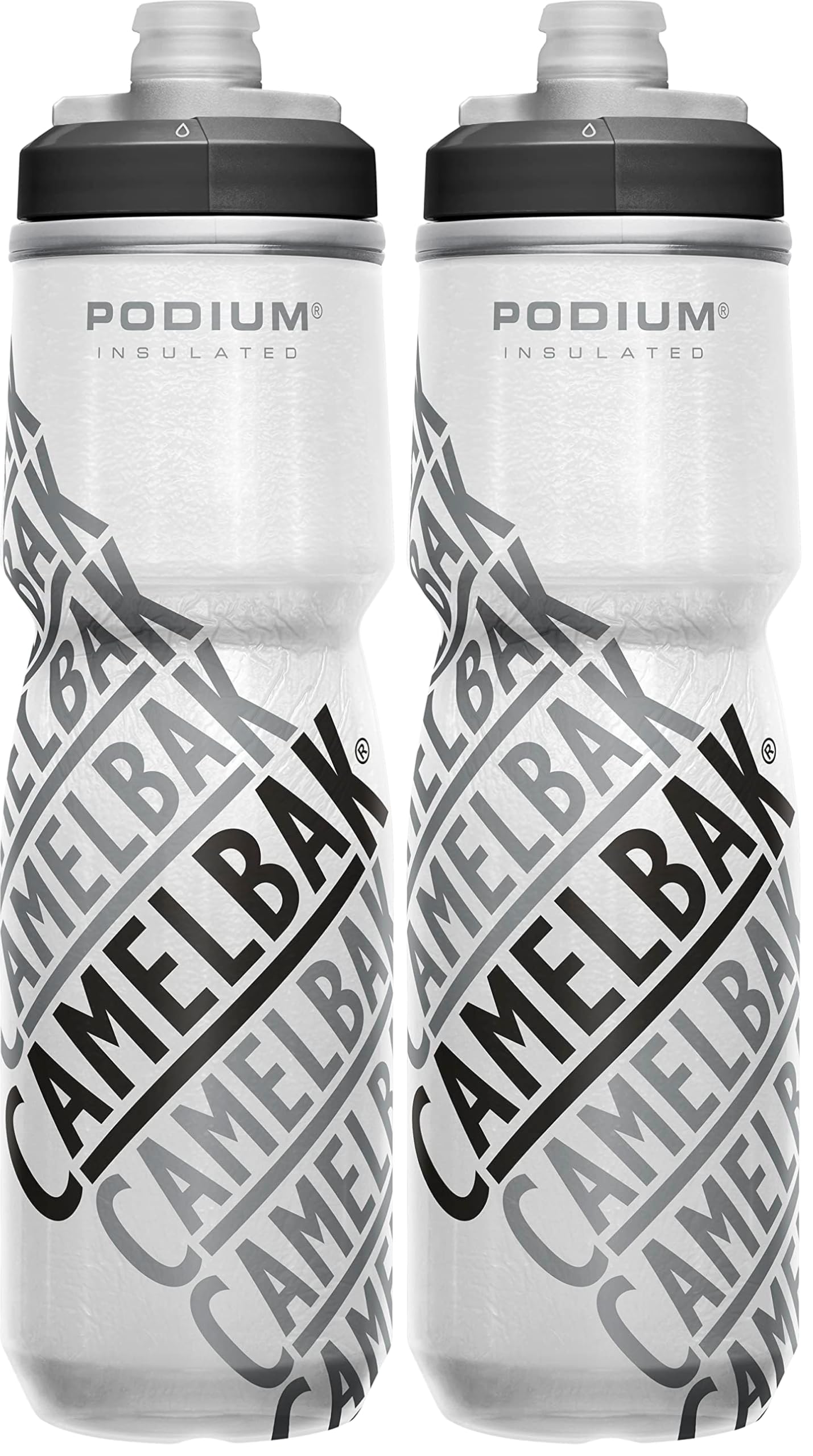 CAMELBAK Podium Chill 24oz Fahrrad Trinkflasche – doppelwandige Isolierung – Trutaste Polypropylen – optimierte Käfigpassform – hohe Durchflussrate selbstschließender Deckel – Race Edition, Größe: OS