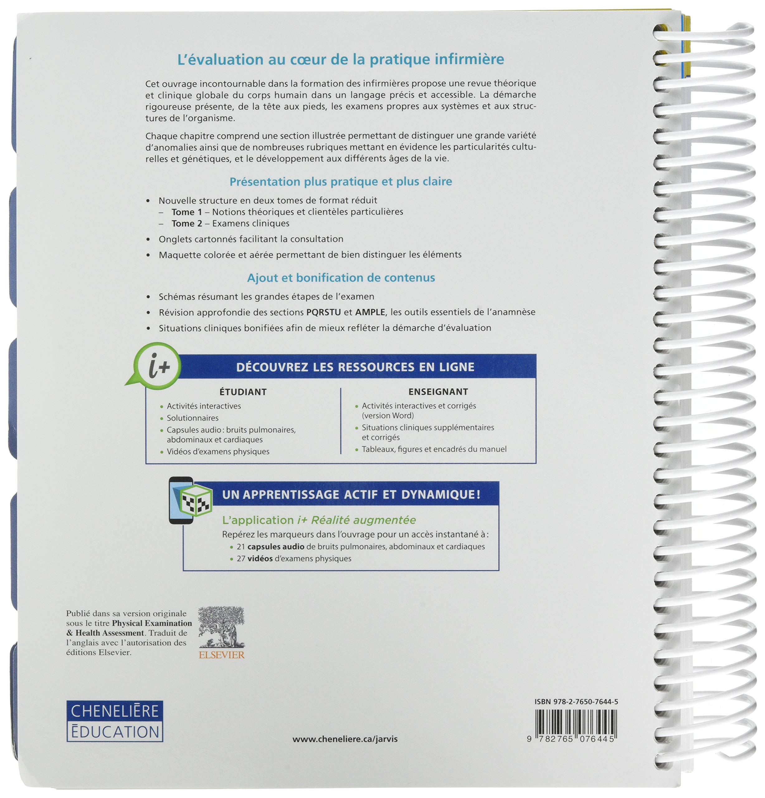 L'examen clinique et l'evaluation de la sante 3e ed