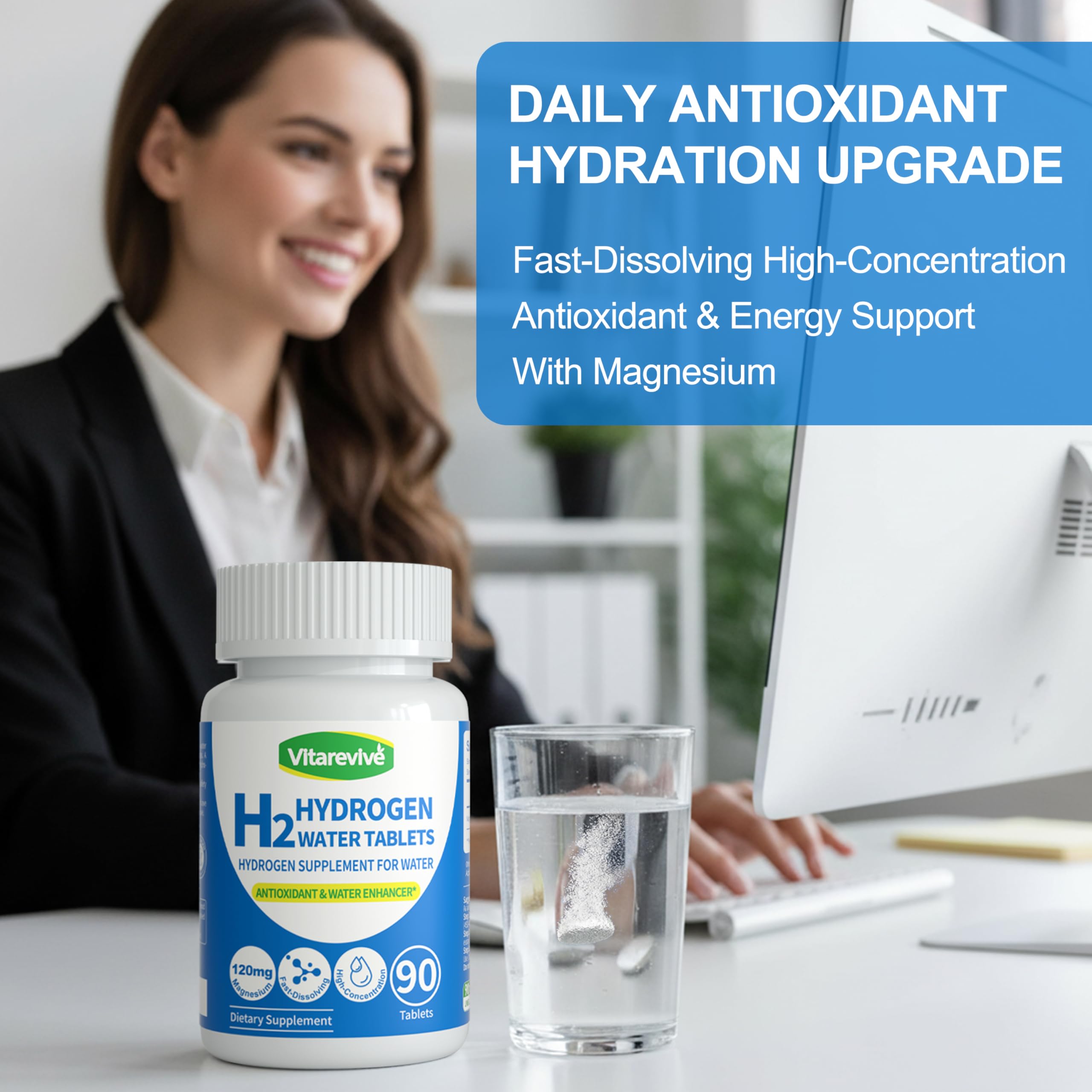 Amazon.com: Vitarevive 12 PPM Molecular Hydrogen Water Tablets