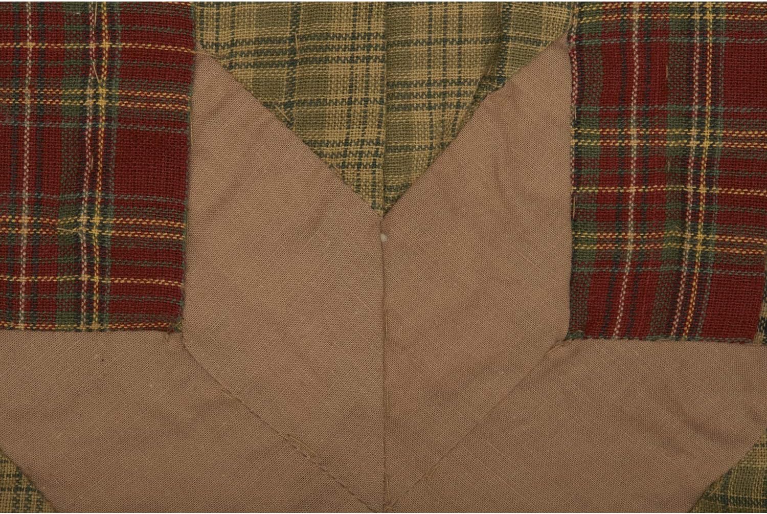VHC Brands Tea Cabin 3 Piece Quilt Set (1 Queen Quilt, 2 Standard Shams)