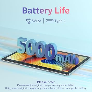 BYYBUO Tablet 10.1 inch Android 15 Tablets,8GB RAM+64GB ROM