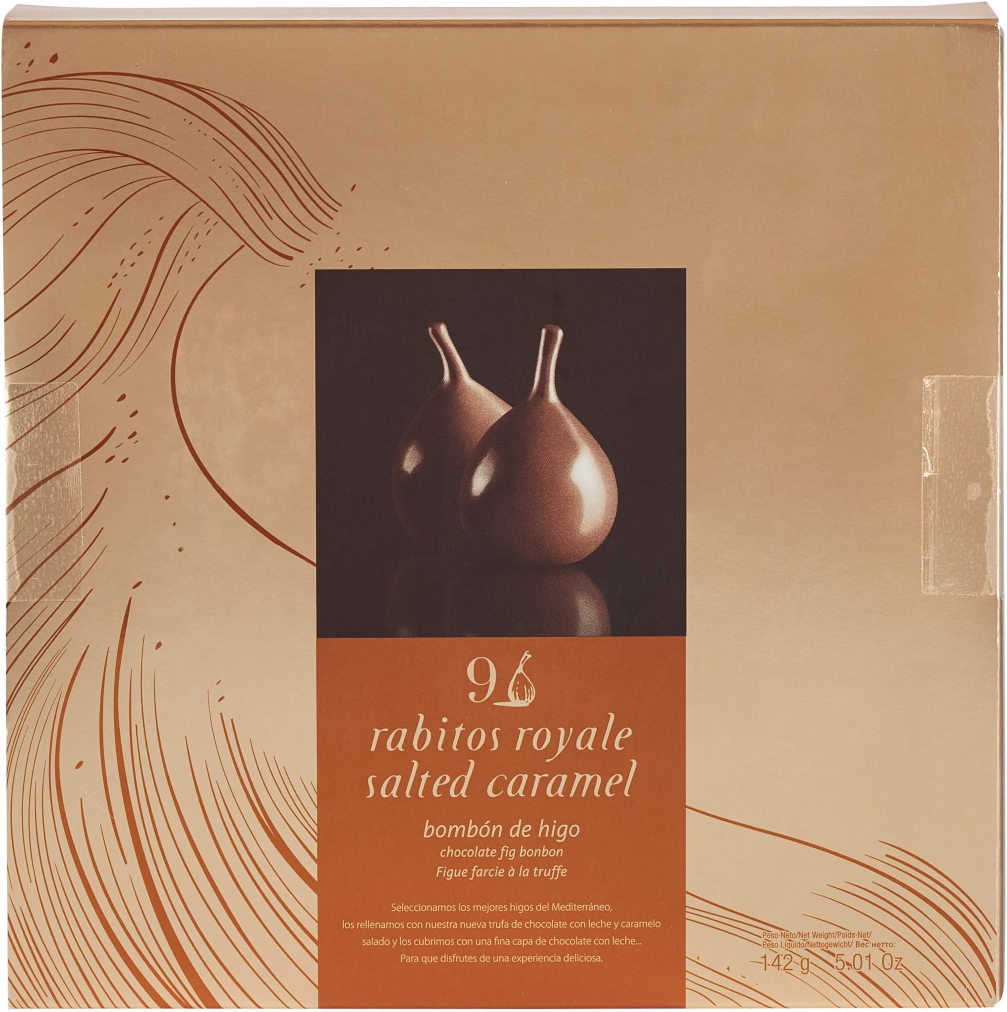 Salted Caramel Stuffed Rabitos Royale Fig Bonbons (9 Pieces)