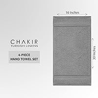 Vista 229 de Chakir Turkish Linens Toallas turcas de alta calidad 100% algodón para baño, toallas de baño grandes de 30 x 60 pulgadas (4 piezas, beige)