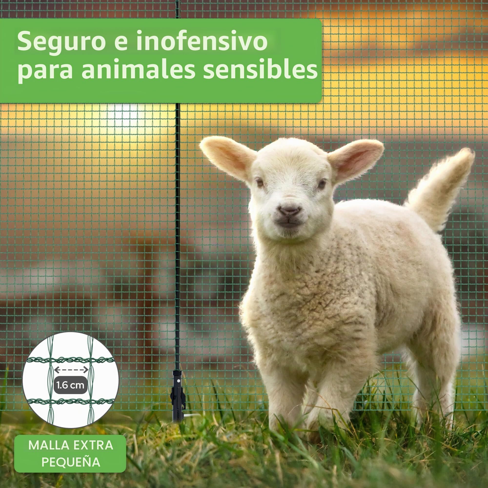 Arebos Valla de jardín móvil 20 m | Valla flexible de 90 cm de altura con 12 postes | Para perros, pollos y animales pequeños | Resistente a la intemperie