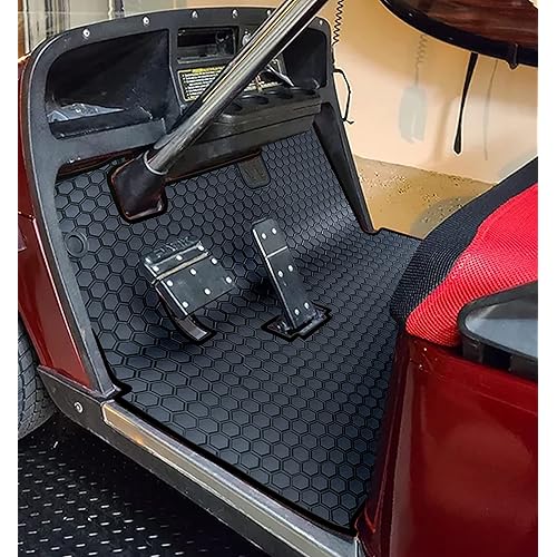 Golf Cart Floor Liner Mat Full Coverage Custom Fit for EZGO TXT (1994-2025),Express S4 (2012-2020)，Cushman Workhorse，EX1 (2020),Valor,Navitas,Some Star Carts