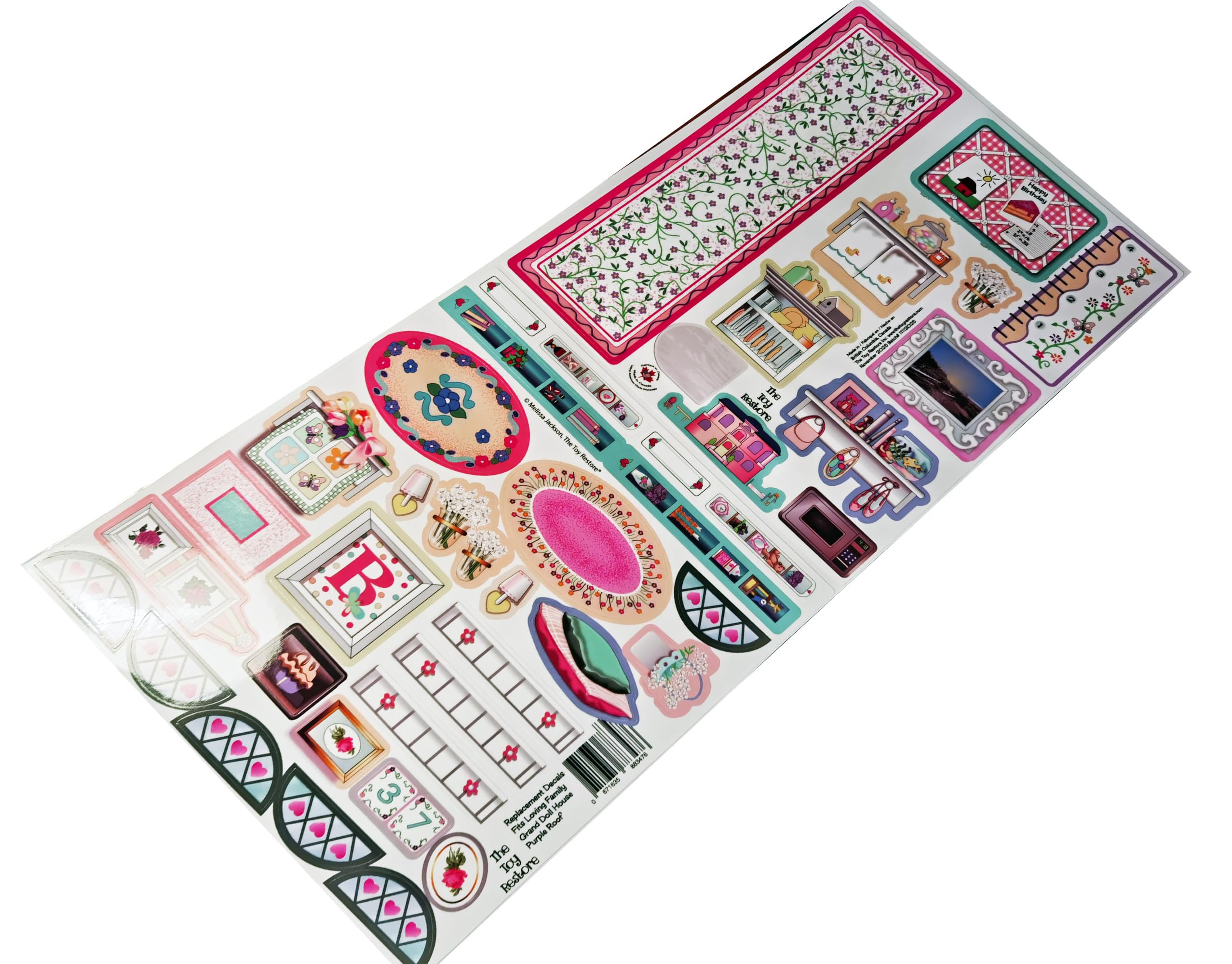 Autocollants de rechange Toy Restore 74618 maison de poupée Loving Family