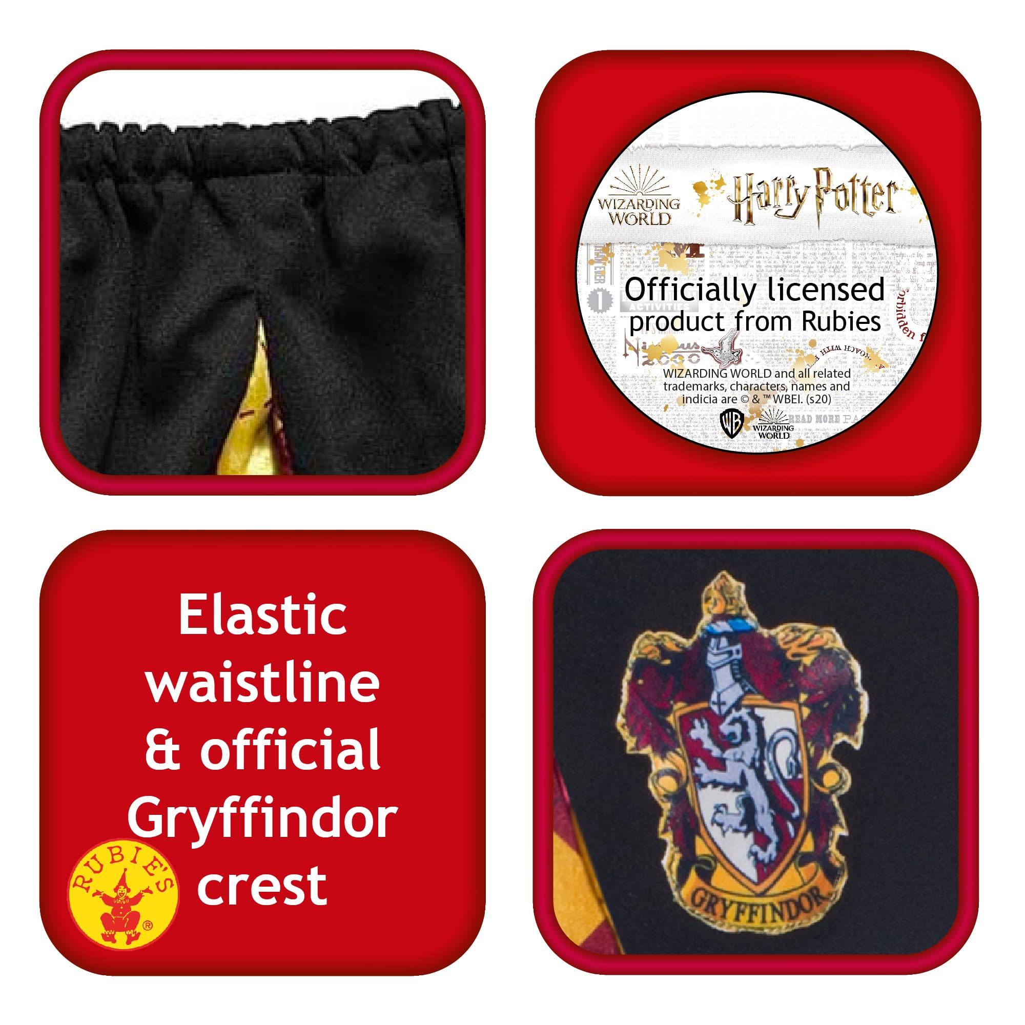 Amazon.com: Rubies Harry Potter Costume Skirt, Gryffindor, Child's