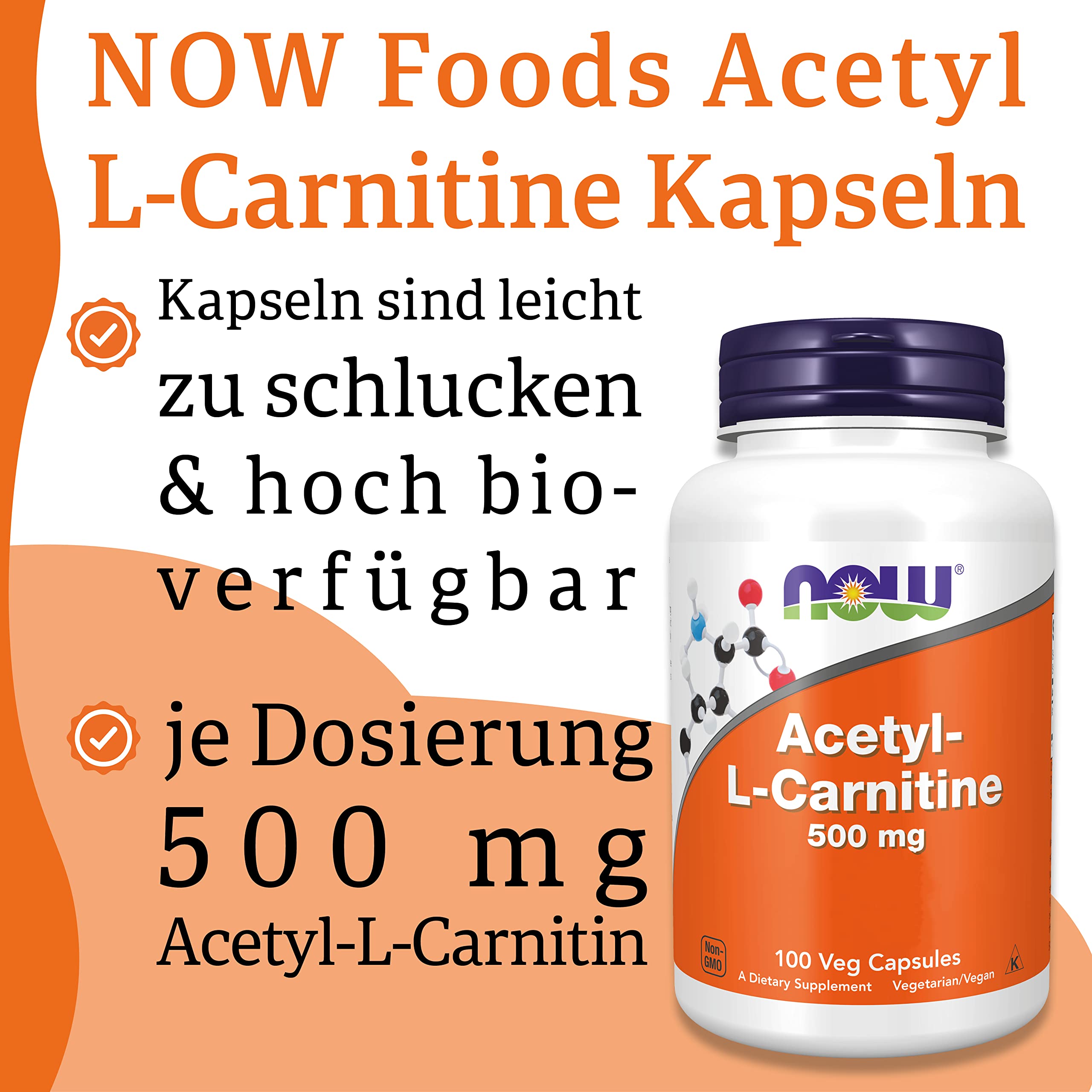 acetyl l carnitin 500 mg kapseln Now Foods, Acetyl-L-Carnitine, 500 mg, 100 Vegan Capsules, Laboratory Tested, Amino Acid, Gluten Free, Soy Free, Vegetarian : Amazon.de: Health & Personal Care
