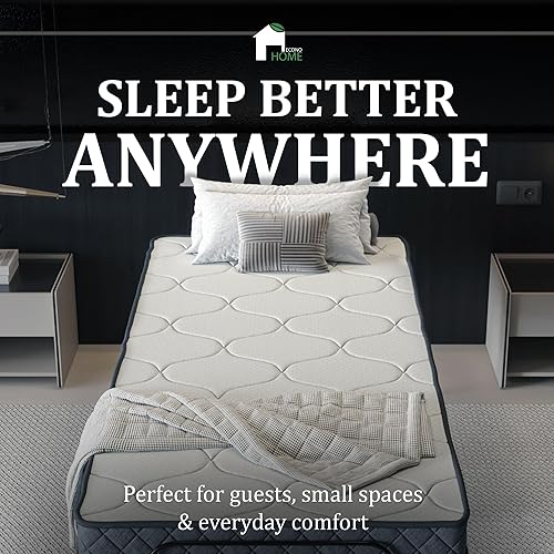 Miniatura 7 de EconoHome Cama plegable de alta calidad con colchón de espuma viscoelástica, marco tamaño cuna de 75 x 31 pulgadas, cama de invitados portátil de