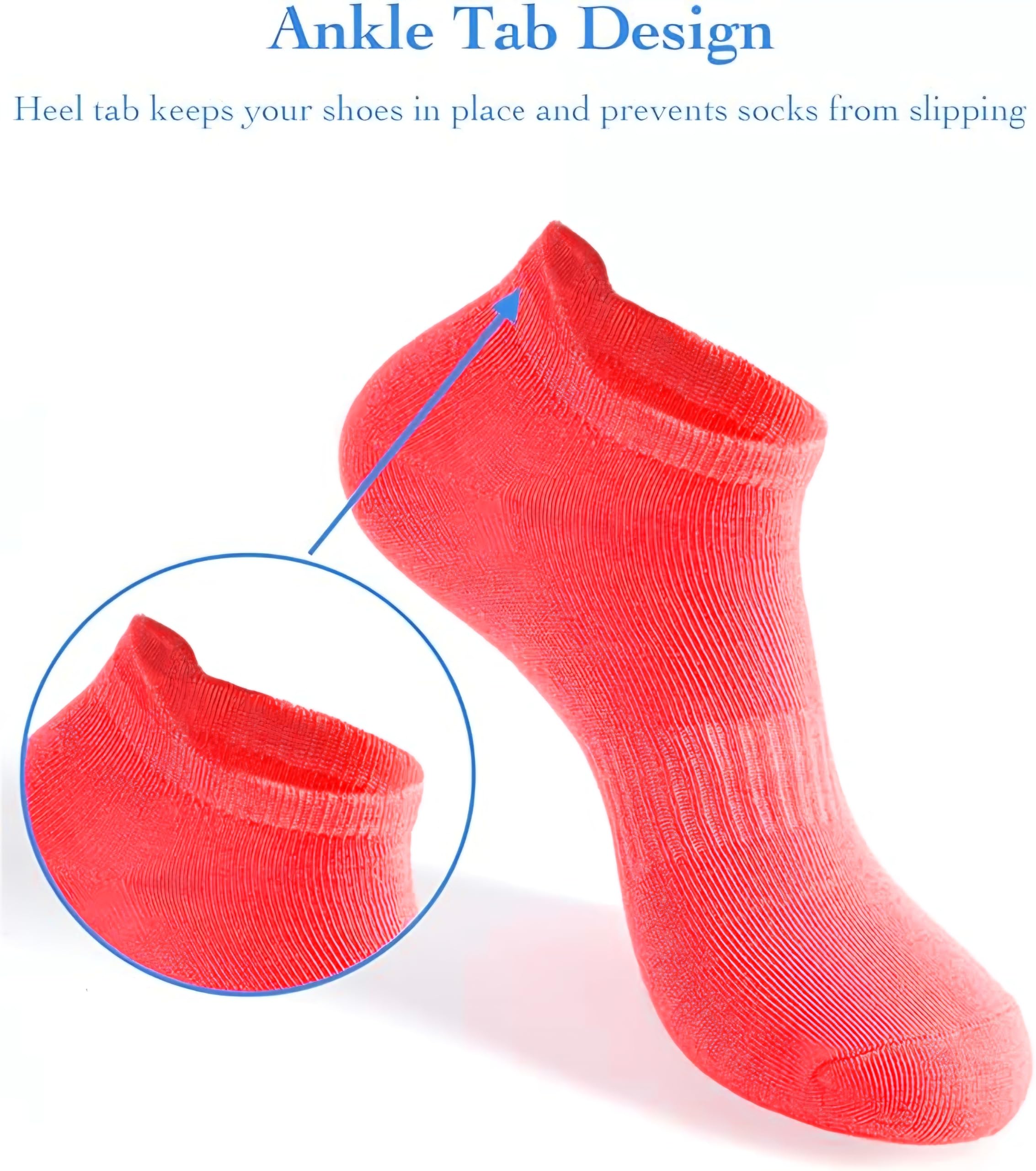 20 pares de calcetines de tobillo para mujer, calcetines de algodón invisibles para mujer, talla 9-11