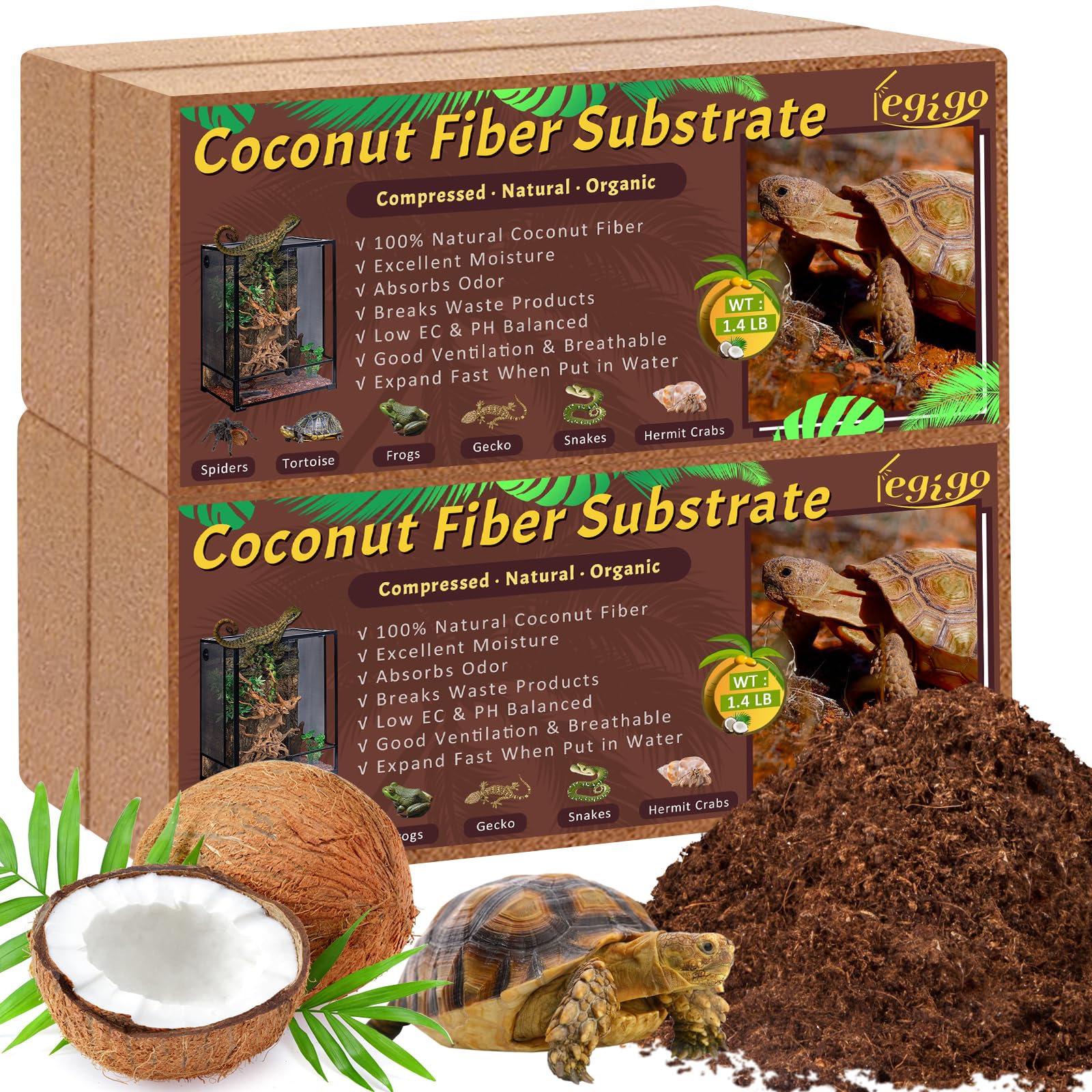 Legigo 4 Pack Coconut Fiber Substrate