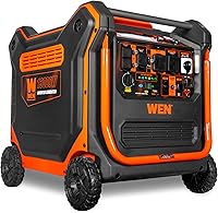 WEN TF1300iX 13,000W Tri-Fuel Inverter Generator - Quiet 550cc Electric Start, CO Sensor, Wheels