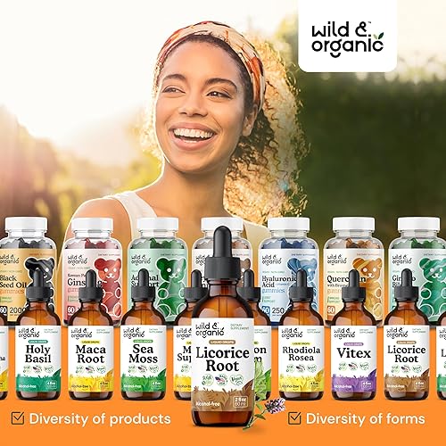 Miniatura 8 de Extracto líquido de raíz de regaliz  Suplemento orgánico de raíz de regaliz para salud respiratoria y apoyo a la digestión  Tintura Glycyrrhiza