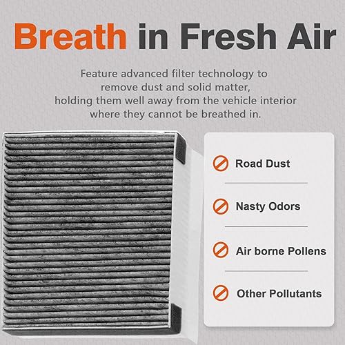 Miniatura 3 de Filtro de aire de cabina CAF735 Premium para Equus, G70, G80, G90, Genesis, GV70, GV80, K900, Santa Fe, Stinger, Telluride, repuesto para