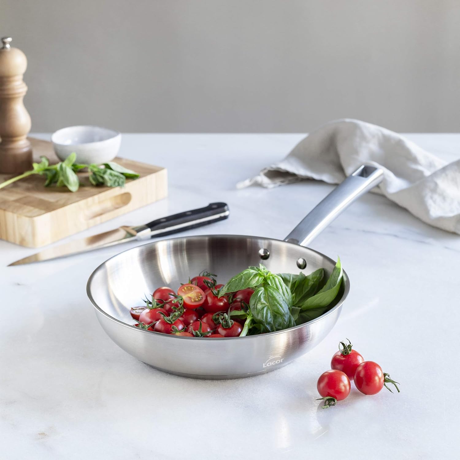 Lacor 18/10 Stainless Steel Frying Pan