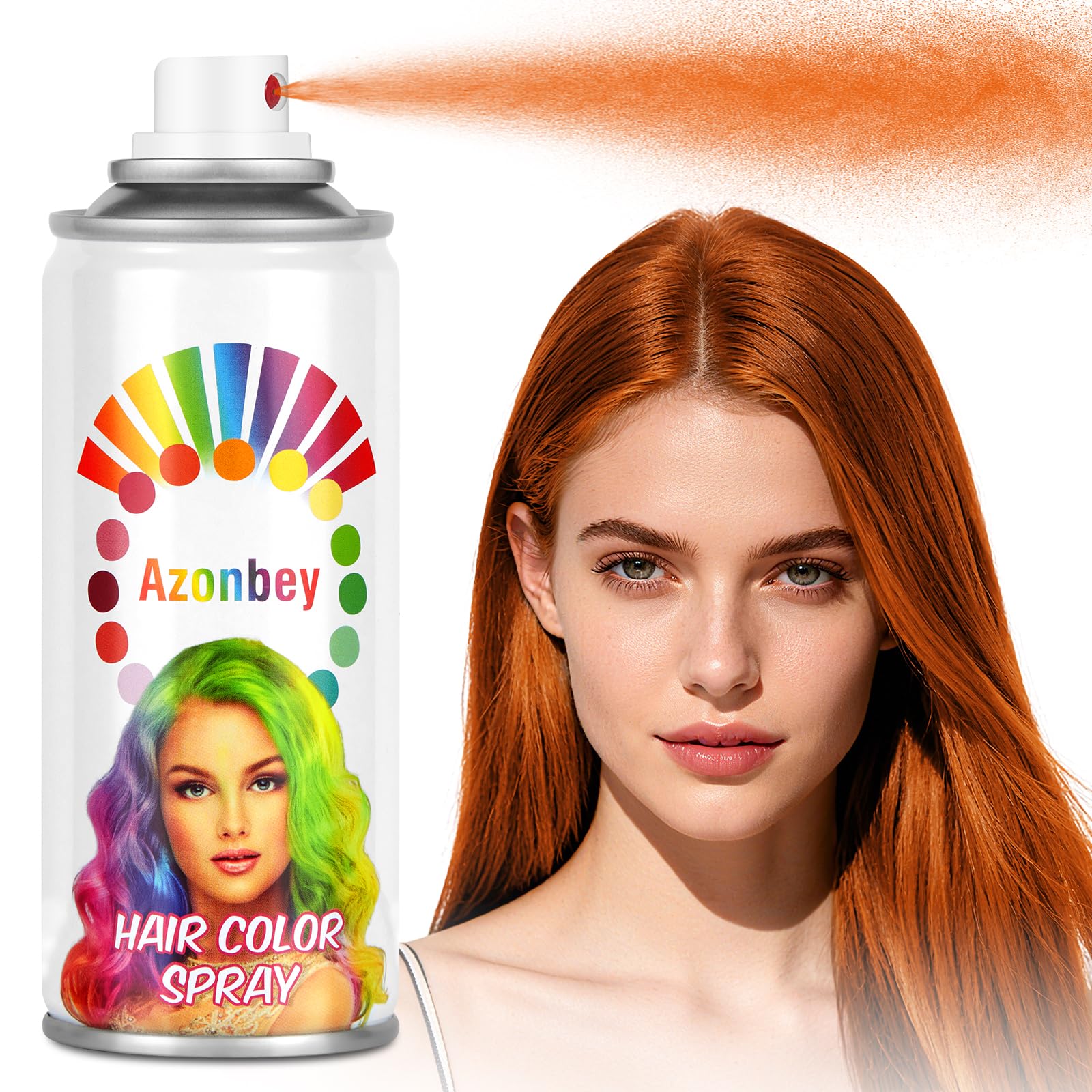 Halloween Hair Spray,Temporary Hair Color Spray for Women Kids Men,Washable Hairspray,Colored Hair Spray,Color Hairspray for Halloween,Party,Cosplay,