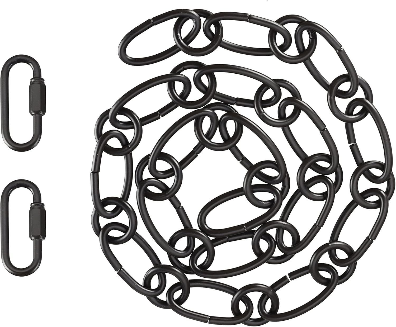 Aspen Creative 21130-05-1, Steel Heavy Duty Chain & Two Quick Link Connector for Lighting Fixture/Swag Light/Plants / 3 Feet, Oil Rubbed Bronze, 9 Gauge