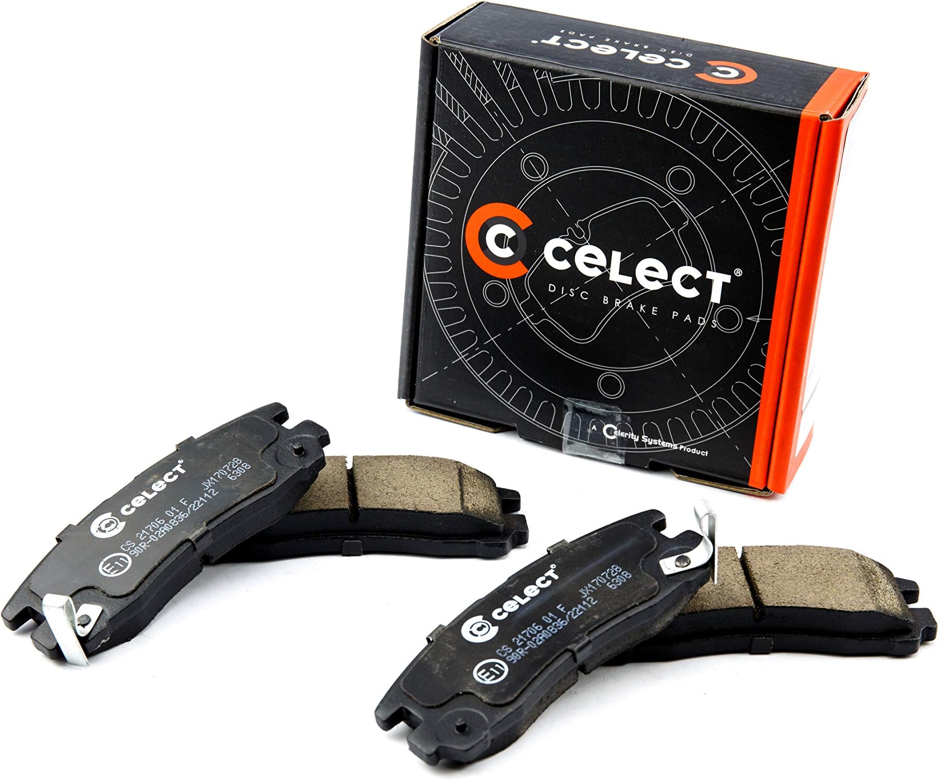 CelectCS2170601F Disc Brake Pads - Rear - Set of 4