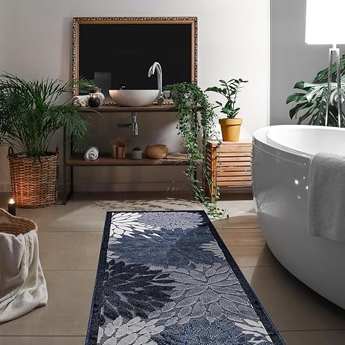 Miniatura 238 de CAMILSON Indoor Outdoor Rug 5x7 Bohemian Medallion Floral Area Rugs for Indoor and Outdoor Patios Easy-Cleaning Non-Shedding Living Room Garden and