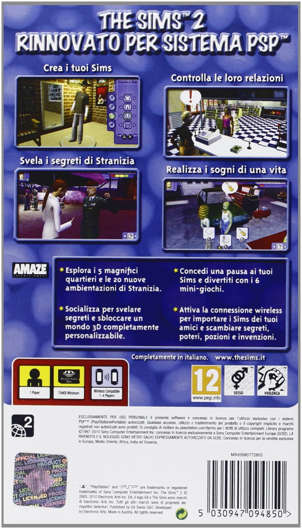 Electronic Arts - MXI05807728 - PSP The Sims 2 Essentials