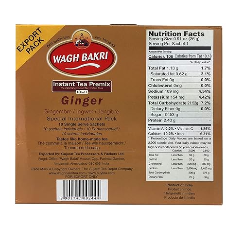 Miniatura 3 de Wagh Bakri - Té de jengibre 10 unidades