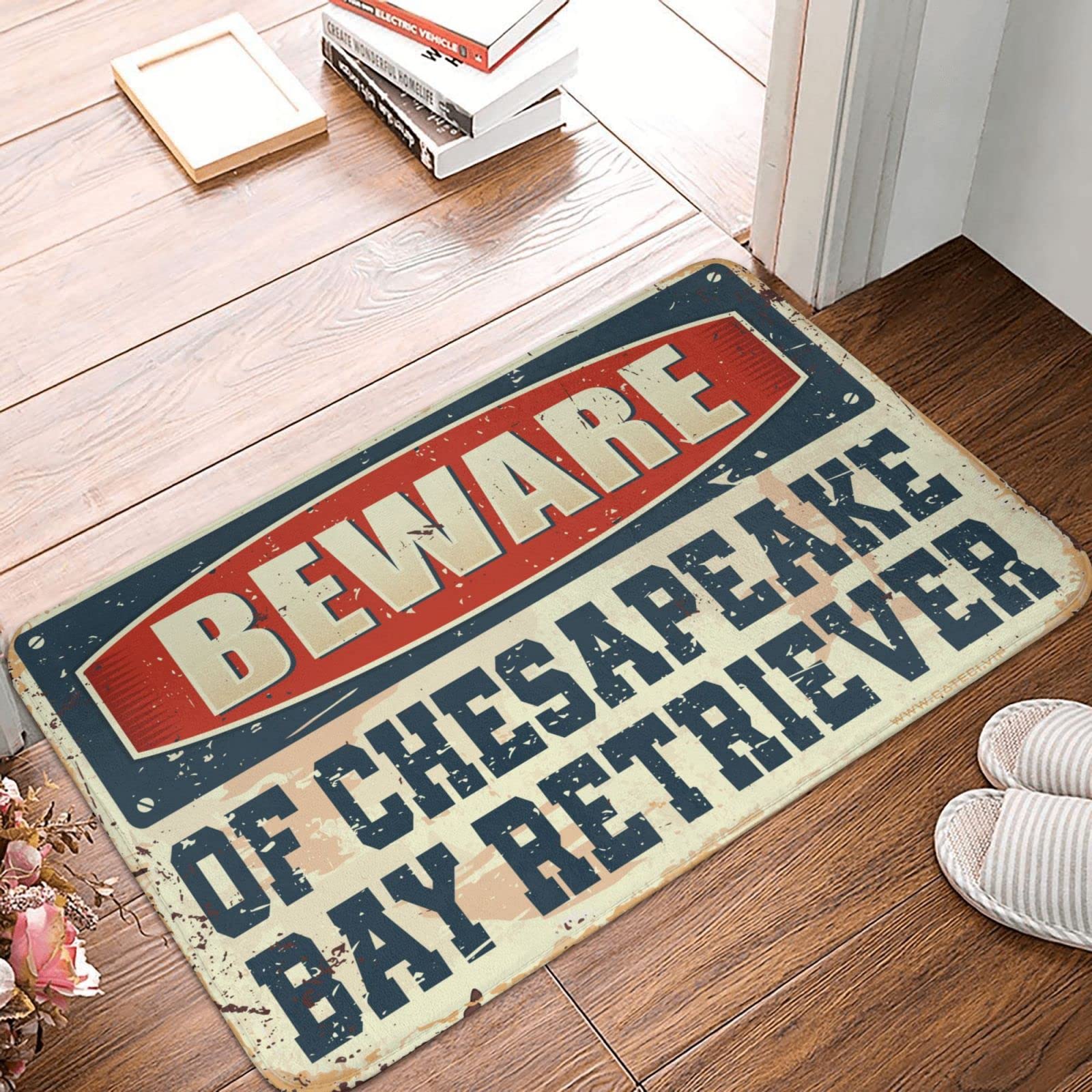 Tapis de porte Chesapeake Bay Retriever rigolo pour entrée et jardin