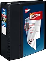 Vista 9 de Avery Heavy Duty View 3 Ring Binder, 1.5" One Touch EZD Ring, Holds 8.5" x 11" Paper, 1 Black Binder (79695)