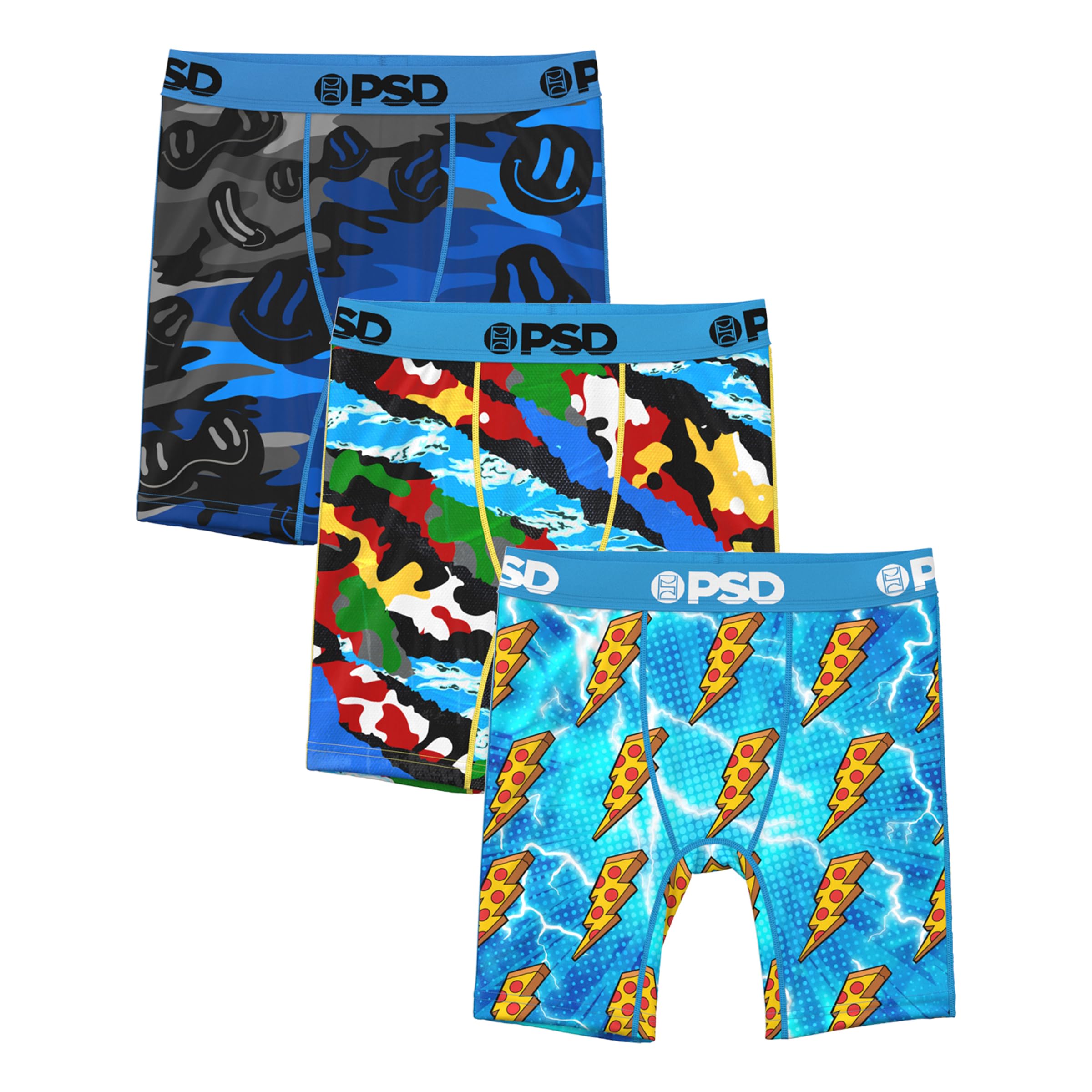 PSD Underwear Boys Boxer Briefs - Food Drink Comfortable Active Underwear for Boys Kids Boys Underwear Packs Singles