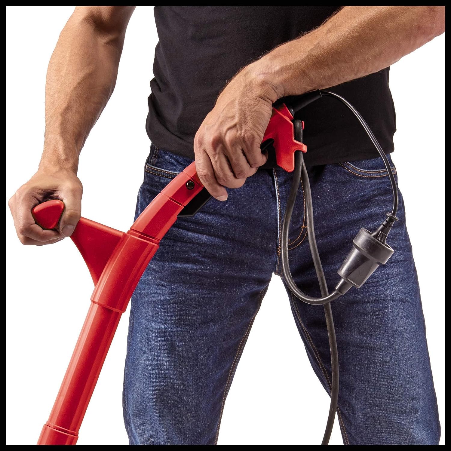 Einhell Nettoyeur de Joints électrique GC-EG 1410 (Roulette de Guidage, Double Interrupteur de sécurité) avec 1 Brosse en Acier et 1 Brosse en Nylon