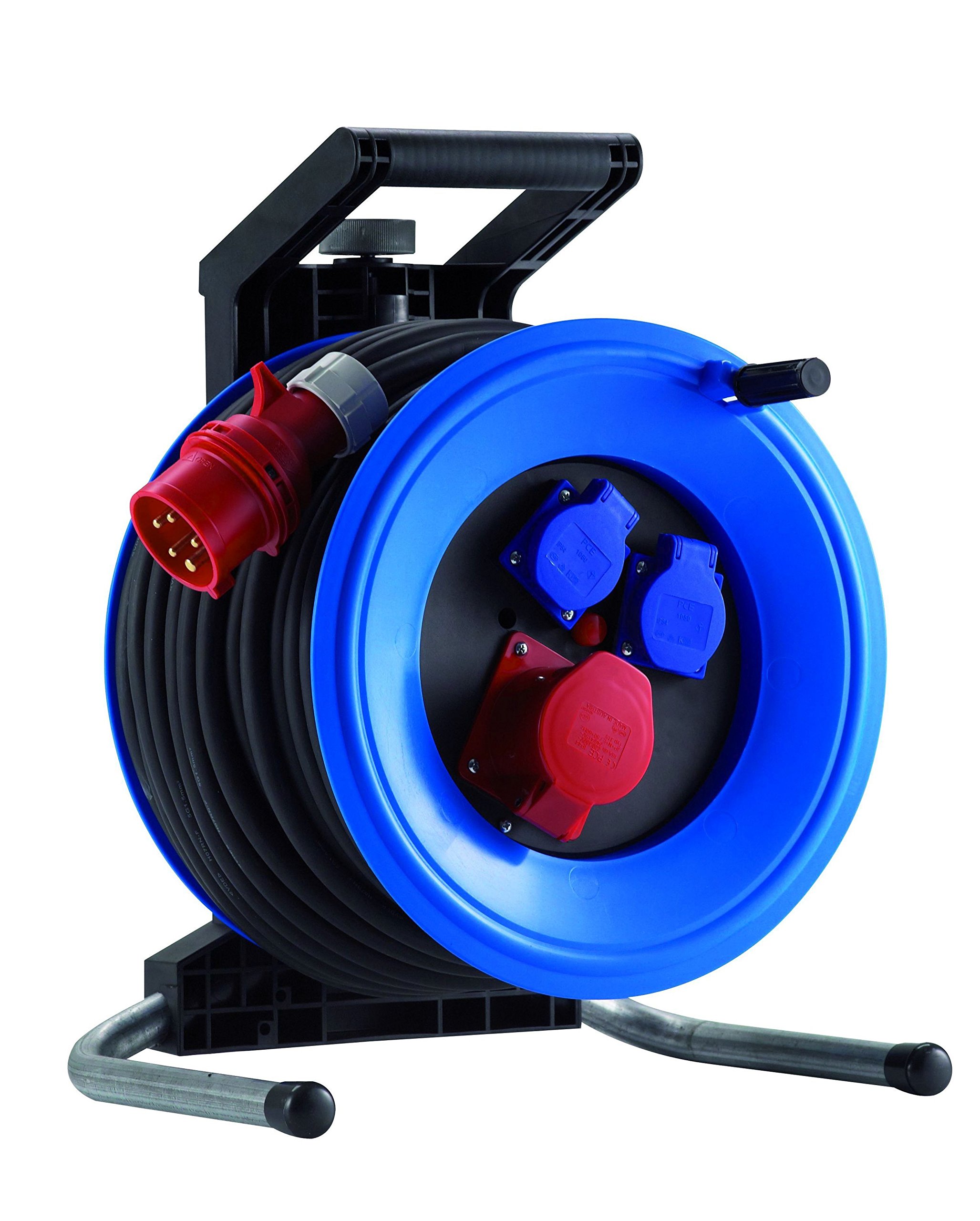 HEDI K3D3316T2 Carrete de Cable eléctrico, 400 V, Azul y Negro