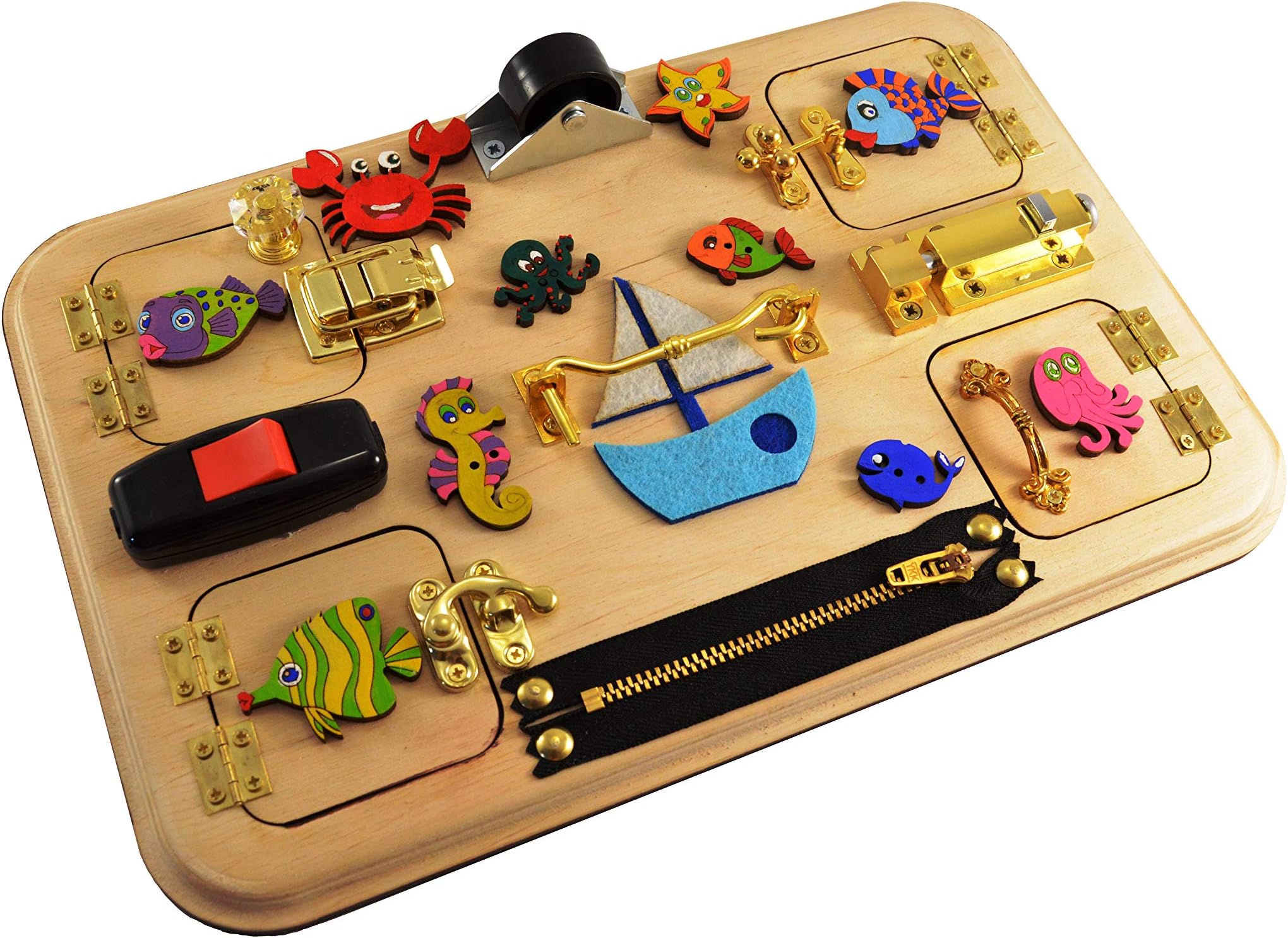 Busy board Toddler toy Activity board Travel busy board Montessori Toy for autism Gift 1st Baby gift Baby toys Christmas baby gift Halloween