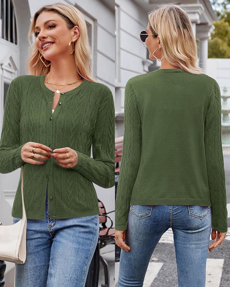 Arach&Cloz Trendy 2025 Fall Fashion Cardigan Sweaters for