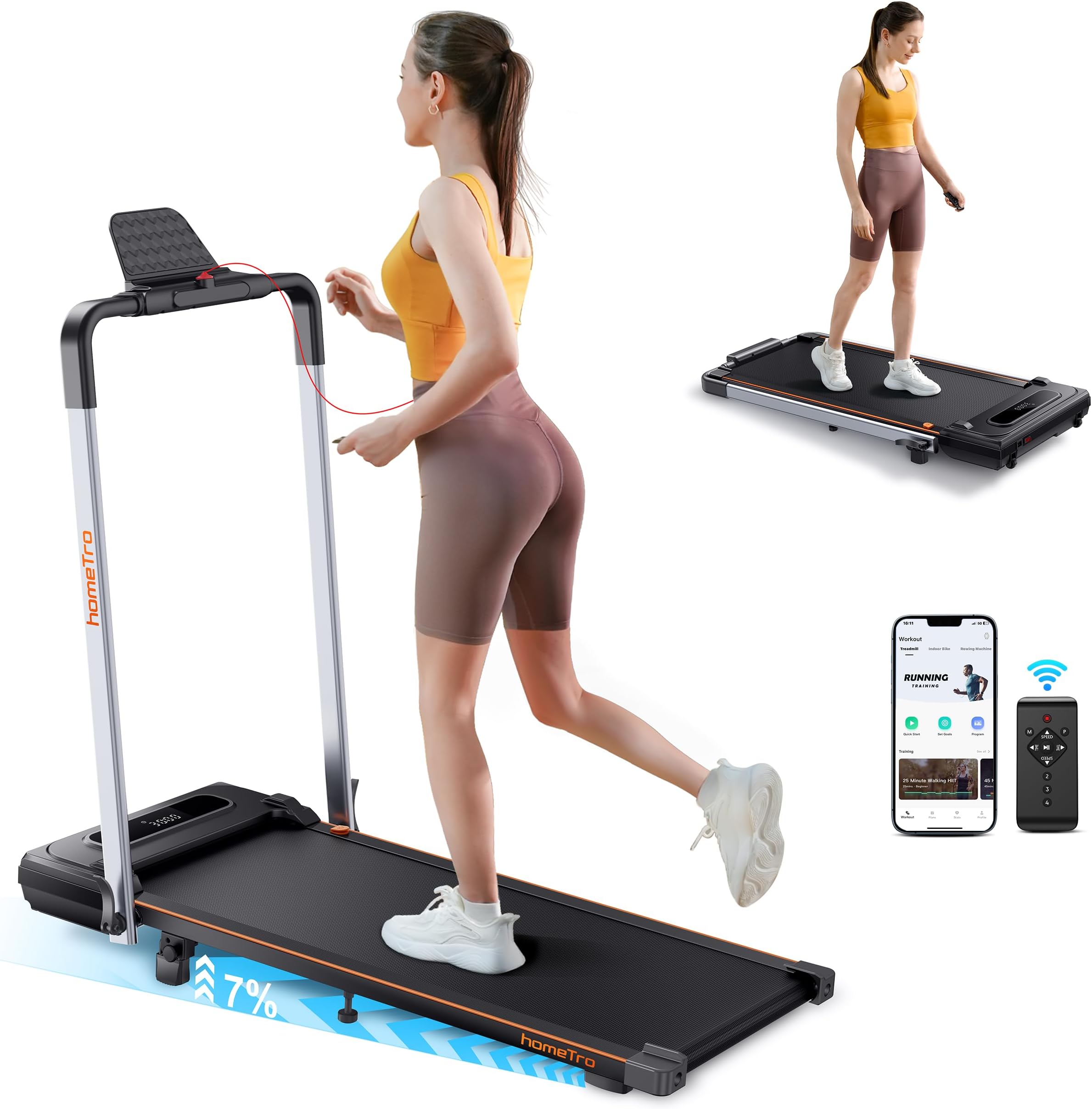 WalkingPad C11 Tapis Roulant Pieghevole con Apia Area Corsa 44×120c