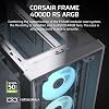 CORSAIR Frame 4000D RS ARGB Modular Mid-Tower ATX PC Case – High Air Flow, 3X Pre-Installed RS ARGB Fans, InfiniRail™ Fan Mounting System, ASUS BTF, MSI Project Zero, Gigabyte Project