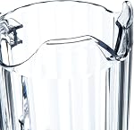 Carlisle FoodService Products Plastic Clear Pitcher, Tall Pitcher for Restaurants, Catering, Kitchens, 48 Ounces, Clear, (Pack of 6)