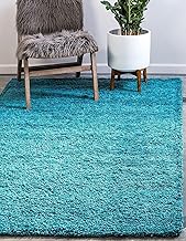 Ultra-Soft Shaggy Carpet (Turquoise, 3 x 5 Feet) for Living Room & Bedroom | Anti-Skid, Fluffy Area Rug | Modern for Home Décor – Easy to Clean