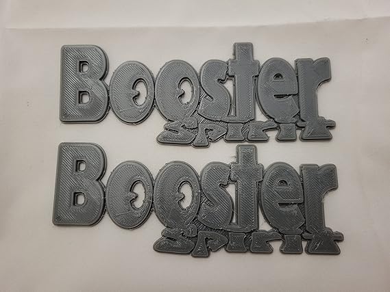 Coppia Di Targhette In Gomma Booster Spirit MBK - Stampate In 3D Da MAprint3D, Resistente A UV E Intemperie - Foto 3