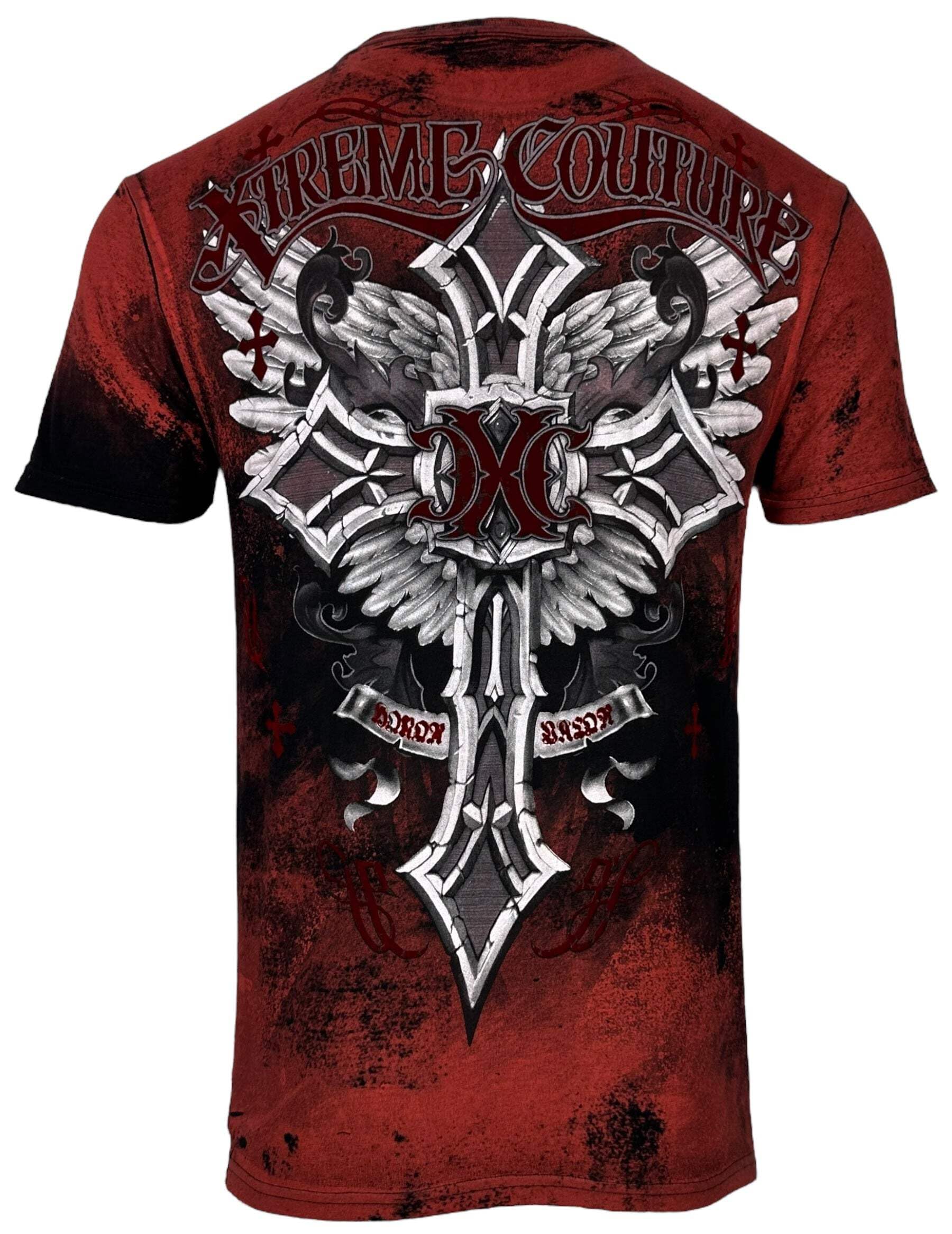 Xtreme Couture by Affliction Men's T-Shirt Brigadier Y2K, Black, XXL