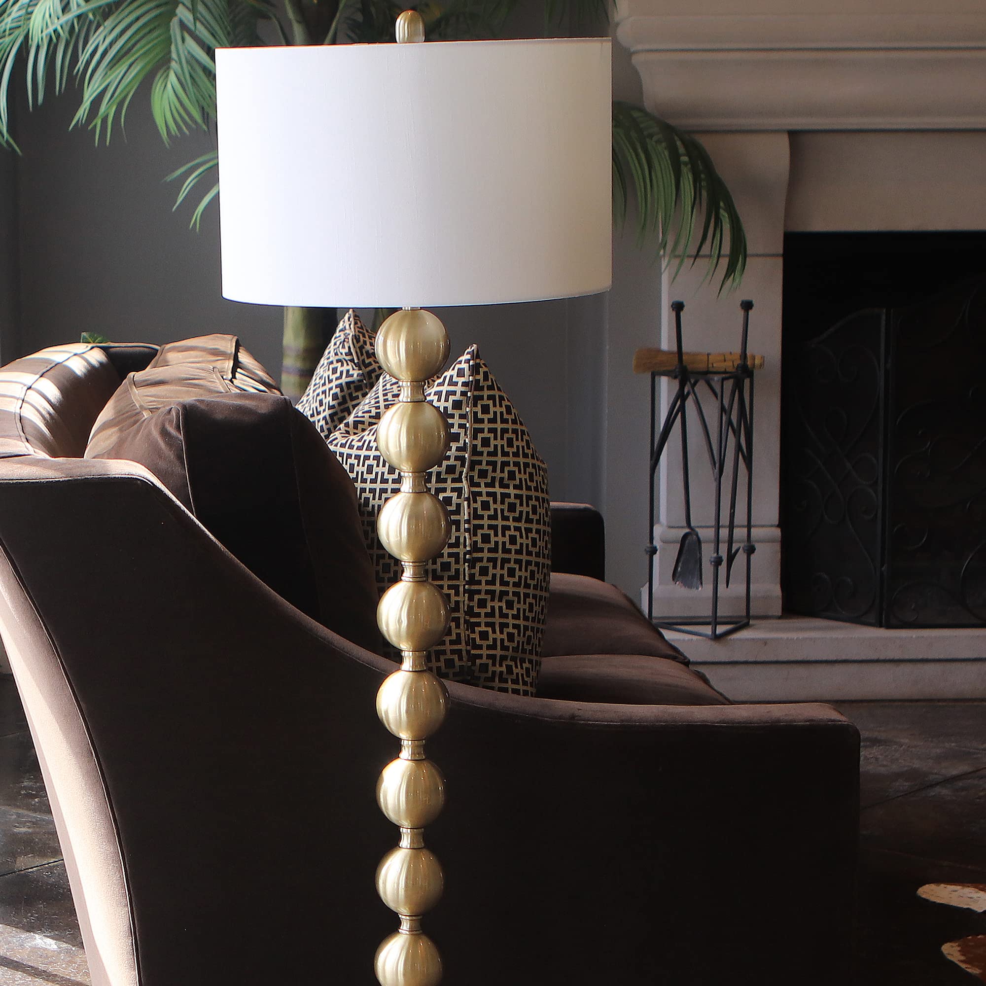 Amazon.co.jp : Decor Therapy 59インチスタックボールフロアランプ