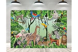 5x3ft Jungle Backdrop for Birthday