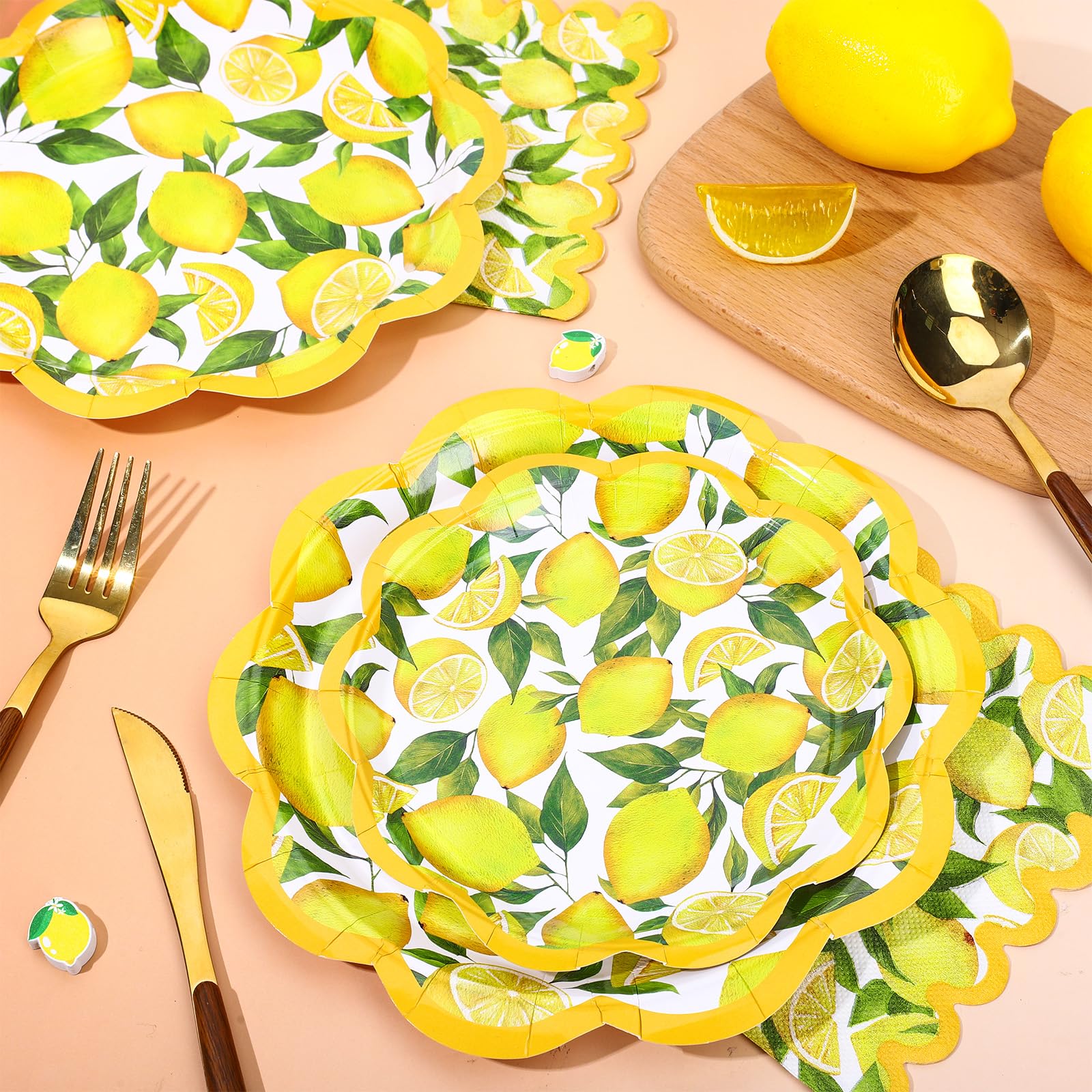 Boho Sun Geschirr-Set Für 24 Personen – Papiergeschirr Mit Aufdruck | Hier Comes The Son Partygeschirr