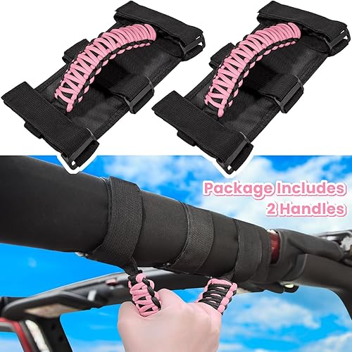 Miniatura 8 de E-cowlboy Asas de agarre de barra antivuelco para Jeep Wrangler YJ TJ JK JKU JL JLU Sports Sahara Freedom Rubicon Unlimited X Gladiator JT 1955-2024