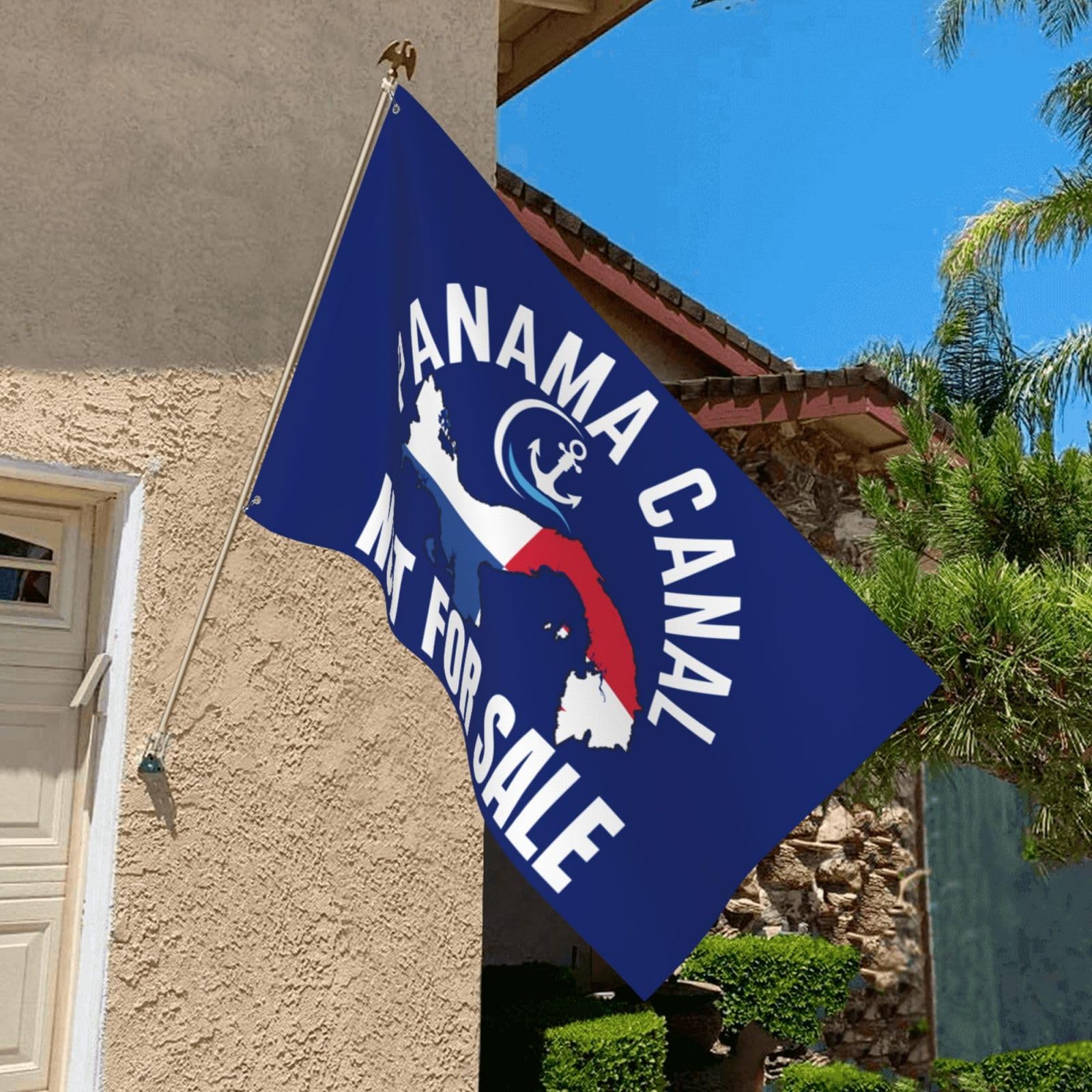 Cutehat Panama Canal Is Not For Sale Flag Sign 2x3 I Love Panama Canal Is Not For Sale Flag Banner Tapestry For Room Yard Sign Decor No Flagpole