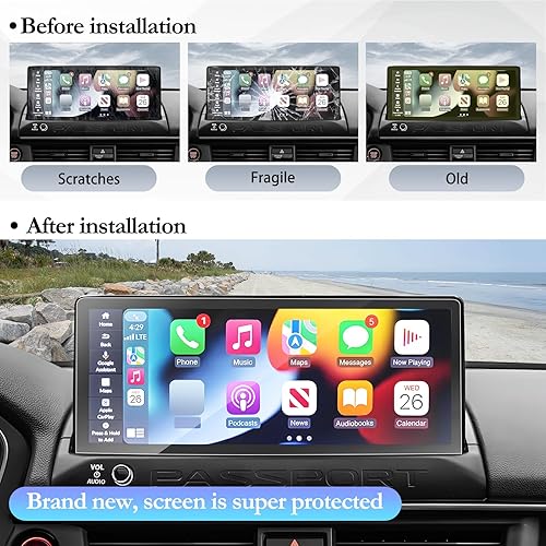 Miniatura 79 de SKTU Protector de pantalla para Honda Pilot 2018 2016-2018 Honda Pilot Passport 2016-2020 Honda Ridgeline Navigation Display Honda Pilot 2018