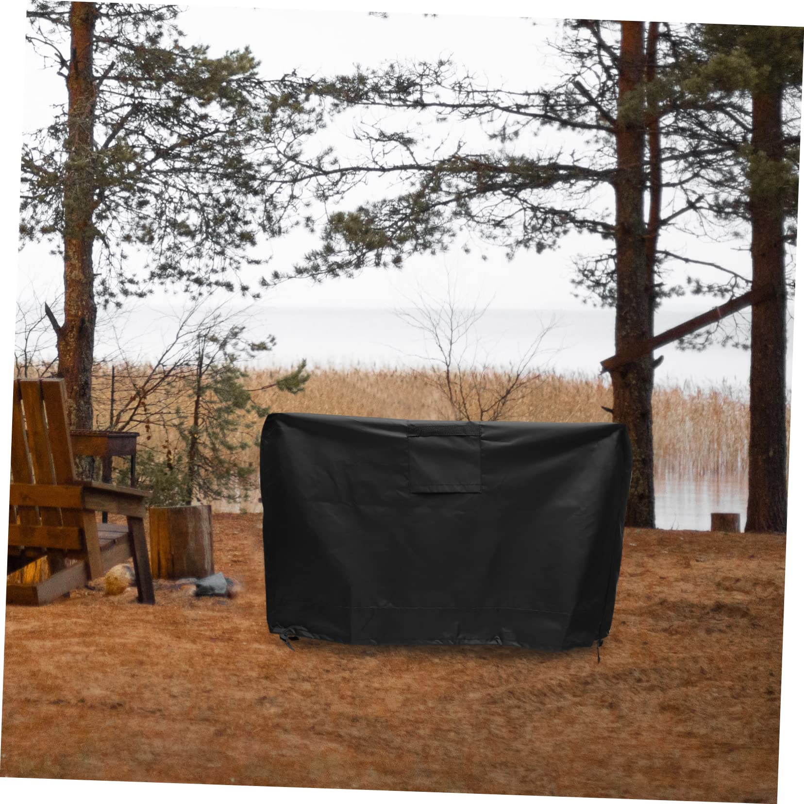 BESTonZON Copertura per Barbecue da Esterno Resistente Oxford 420d, Copertura per Griglia a Gas 32x32x24 Pollici, Protezione Antigraffio e Anti-uv per Giardino e Patio