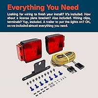 Vista 5 de Kit de luz trasera LED True MODS para remolque [DOT FMVSS-108 SAE AIS2T2/APC/L], resistente al agua IP67, luz de freno, señal de giro, luz trasera